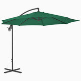Cantilever Garden Parasol Green Polyester Large Tiltable 44873