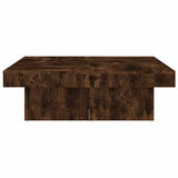 Coffee Table Smoked Oak 90x90x28 cm Engineered Wood 826635