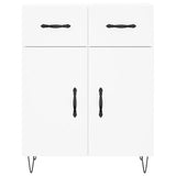 Highboard White 69.5x34x180 cm Engineered Wood 3198561