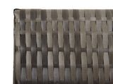 Room Divider 4 Panels Grey Poly Rattan 365346