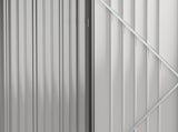 5.3 x 3.1ft Corrugated Steel Garden Shed - Black T3398P325303