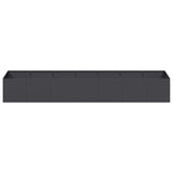 Planter Black 280x80x40 cm Steel 860759