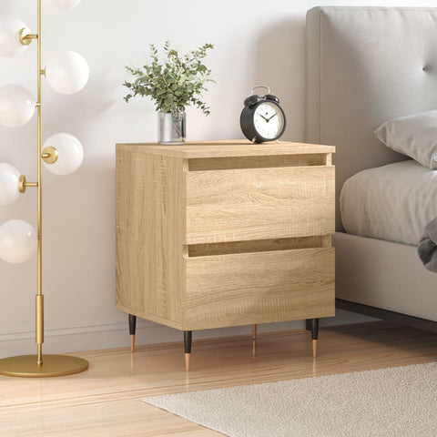 ZNTS Bedside Cabinet Sonoma Oak 40x35x50 cm Engineered Wood 826866