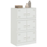 Sideboard White 67x39x107 cm Steel 841660