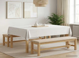 Table Cloth 5 pcs Rectangular White 140 x 160 cm 42040455