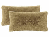 Cushion with Pillow HEERLEN 2 pcs Light Grey PV Fleece 927809