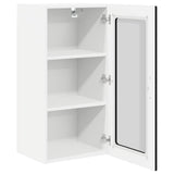 Wall Glass Cabinet PORTO 2 pcs Black 40 x 31 x 80 cm 885338