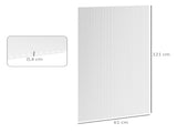 14 Pieces Polycarbonate Sheets, 121 x 61 x 0.4cm Twin-Wall Plastic Roofing Sheets, 10m Replacement T3398P315384