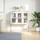 Sideboard White 100.5x39x107 cm Cold-rolled Steel 853409