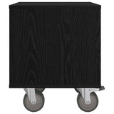 Bedside Table 2 pcs Black Oak 40.5 x 40 x 48 cm Engineered Wood 891059