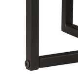 Nesting Coffee Tables 3 pcs Solid Wood Acacia and Iron 372742