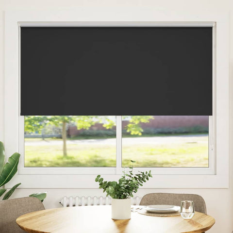 Roller Blind Blackout 160 x 175 cm Black 240143