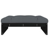Garden Footstool Black, Anthracite Solid pine wood 120x80 cm 825769