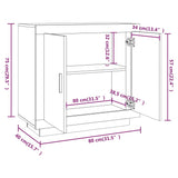 ZNTS Sideboard Smoked Oak 80x40x75 cm Engineered Wood 817234