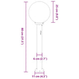Bollard Lights with Sensor 3 pcs 80 cm Black IP44 4006116