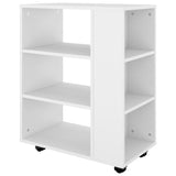 Storage Cabinet White Engineered wood Medium Rolling Cabinet 808449