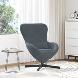 Egg Chair Dark Grey 63 x 73 x 90 cm Velvet 42002757