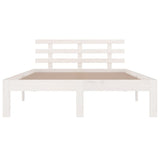 Bed Frame without Mattress White Solid Wood 180x200 cm 814770