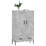 Highboard Concrete Grey 69.5x31x115 cm Engineered Wood 828248