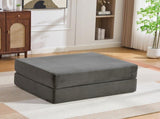 Cord compression ottoman made of soft, skin-friendly cord fabric,With 2 high-density foam blocks for W3779P501273