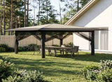 Gazebo with 4 Sidewalls 4 x 4 m Cream and Anthracite 42036823