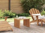 Garden Side Table Brown 45 x 45.5 x 45.5 cm Solid Teak Wood 42006352
