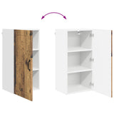Wall Cabinet LUCCA Old Wood 40 x 31 x 80 cm Engineered Wood 885033