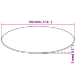 Table Top Tempered Glass Round 700 mm 244616