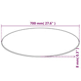 Table Top Tempered Glass Round 700 mm 244616