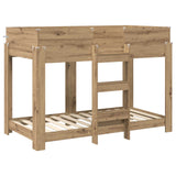 Bunk Bed for Kids Artisan Oak 80 x 160 cm Engineered Wood 3410554