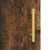 Highboard Smoked Oak 34.5x34x180 cm Engineered Wood 3198782