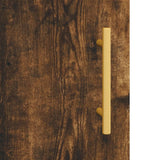 Sideboard Smoked Oak 90x34x80 cm Engineered Wood 828097