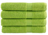 Premium Bath Towels "SOLUND" 4 pcs Apple Green 100x150 cm 600 gsm 137504