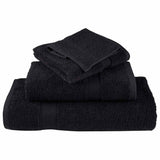 8 Piece Premium Towel Set SOLUND Black 600 gsm 137548