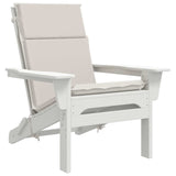 High Back Chair Cushion GEMERT 4 pcs 100% Polyester White 945697