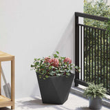 Planter 2 pcs Black 30 x 30 x 30 cm Steel 883809