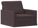 Sofa Set 2 pcs Dark Brown Fabric 3433180