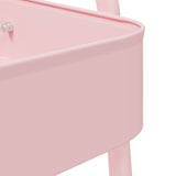 Storage Trolley 3-Tier Pink 42x41.5x77 cm Steel 4012383
