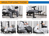 Multi-Exercise Full-Body Weight Rack with Bench Press, Leg Extension, Chest Fly Resistance Band & T3398P349210