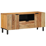 TV Cabinet with Drawer Brown 105 x 33 x 46 cm Solid Mango Wood 4017770