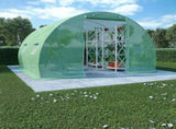 Greenhouse Green PE mesh fabric, galvanised steel Large 45534