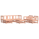 ZNTS 7 Piece Garden Lounge Set Solid Wood Douglas 3186212