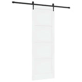 Sliding Door Manual ORKDAL White 83 x 232 cm Solid pine wood 3333817