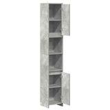 Bathroom Cabinet Concrete Grey 30x30x183.5 cm Engineered Wood 856063