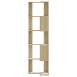 Corner Bookcase 5-Tier Sonoma Oak 50x50x179 cm Engineered Wood 852584