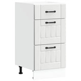 Kitchen Base Cabinet Lucca White Engineered Wood 854230