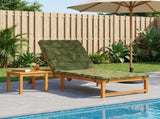Sunlounger Cushion GEMERT 100% Polyester Leaf Design 948551