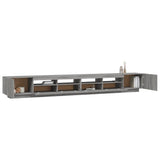 3 Piece TV Cabinet Set with LED Lights Grey Sonoma Engineered Wood 3120177