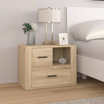 ZNTS Bedside Cabinet Sonoma Oak 60x36x45 cm Engineered Wood 816739