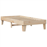 Bed Frame without Mattress 90x200 cm Solid Wood Pine 855364